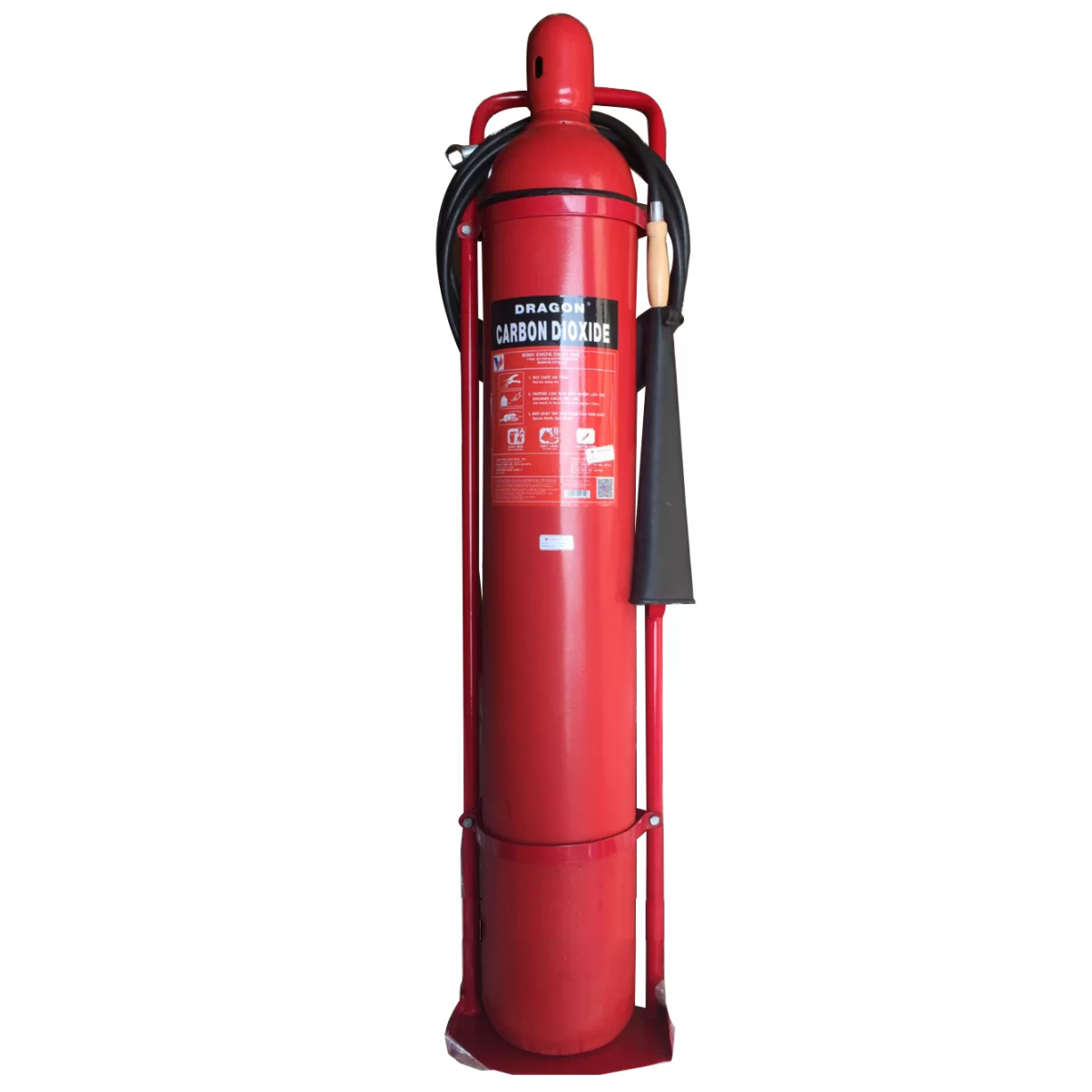 Bình chữa cháy xe đẩy DRAGON loại khí CO2 24kg