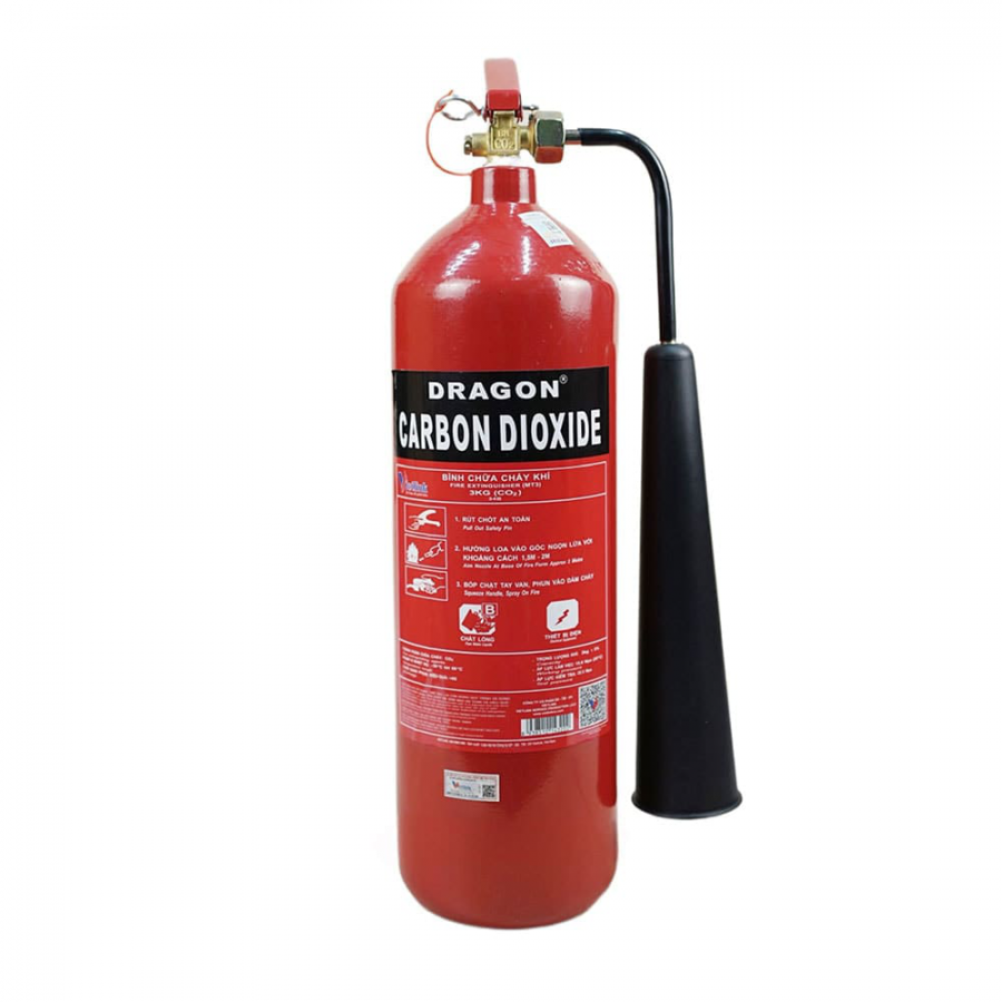 Bình chữa cháy DRAGON loại khí CO2 3kg